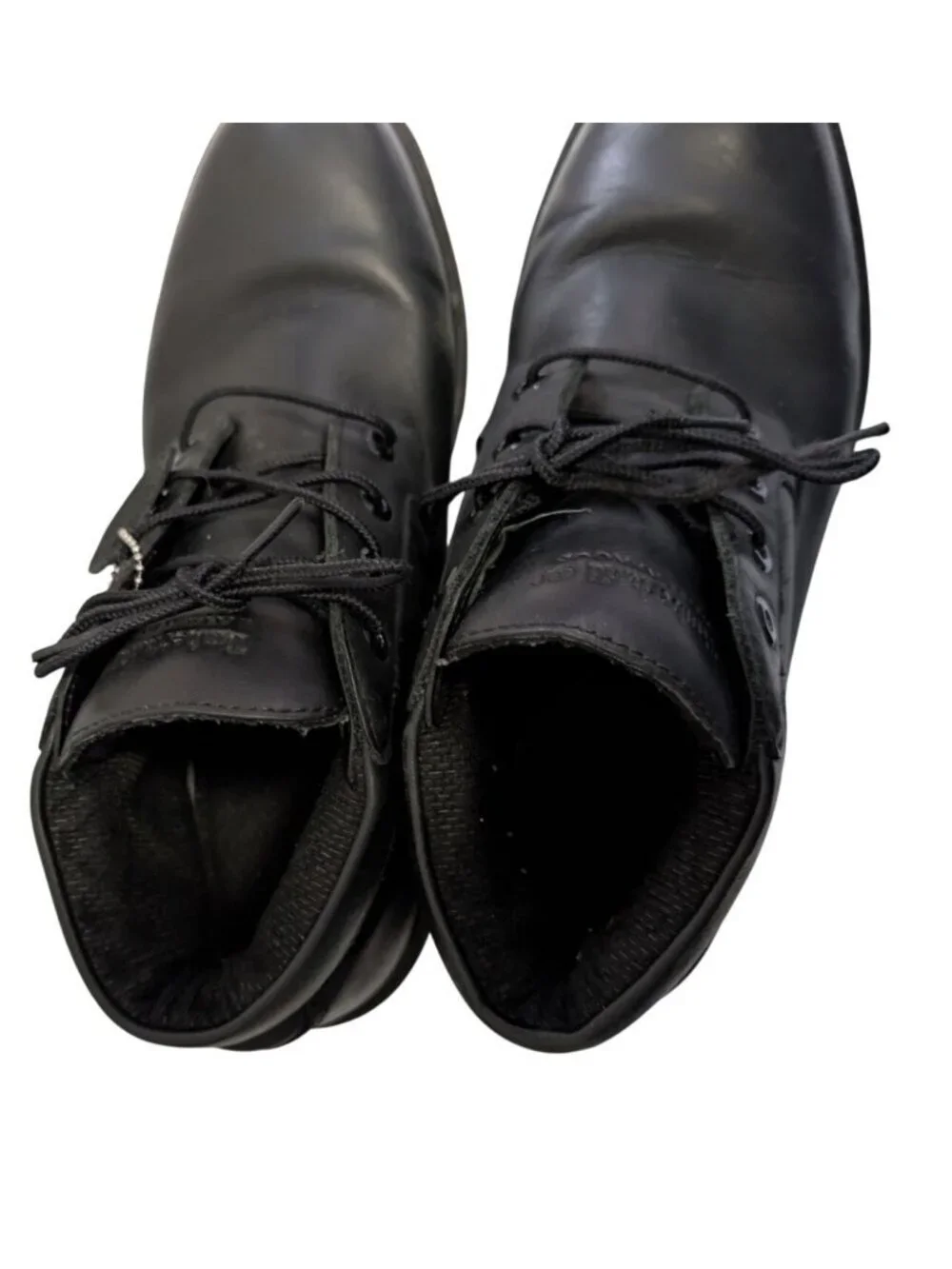 Timberland Mens 11.5 Black Leather Waterproof Chukka Boots Gorpcore Workwear